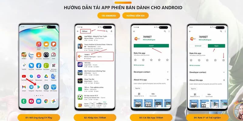 Hướng dẫn cách tải app 789BET trên các thiết bị di dộng